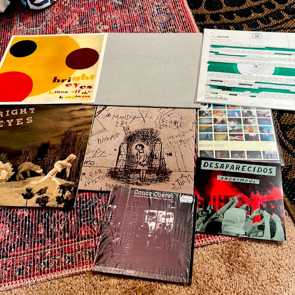 Conor Oberst Vinyl LP Lot Neva Dinova Desaparacidos Bright Eyes